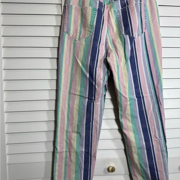 Urban Outfitters BDG Women’s Striped Pastel High-Waisted Jeans Size 32 - Picture 4 of 7